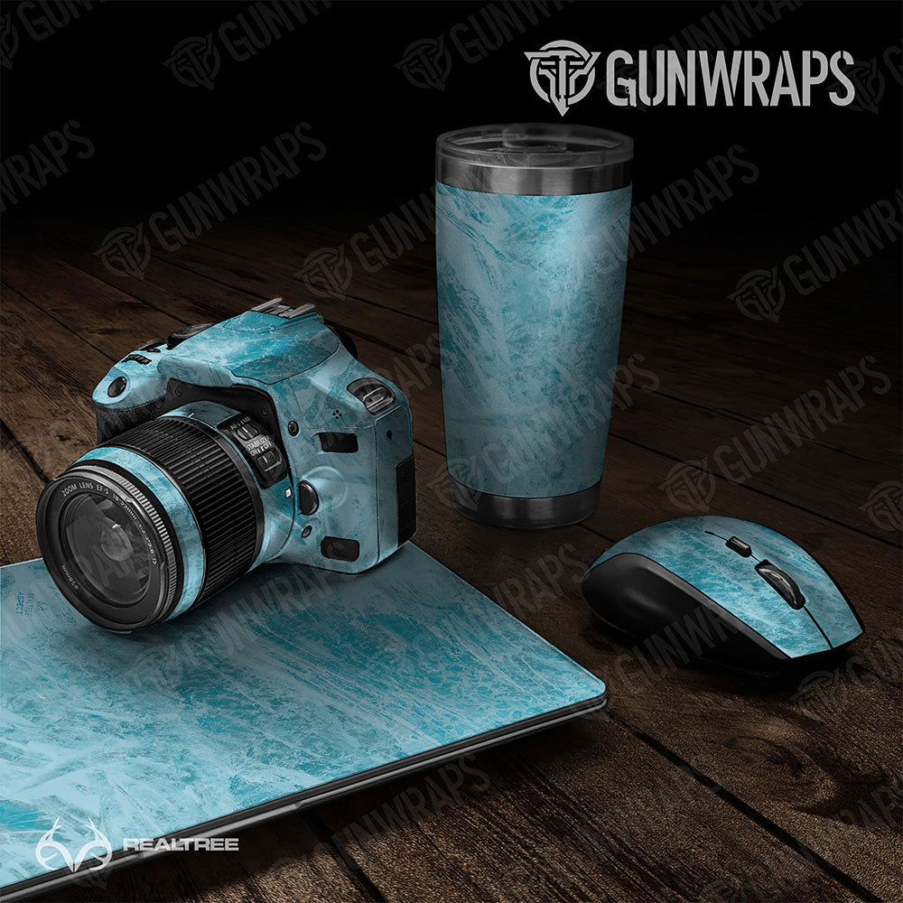 Universal Sheet Realtree Aspect Gear Skin Vinyl Wrap Realtree Aspect Sea Blue Gear Skin Vinyl Wrap