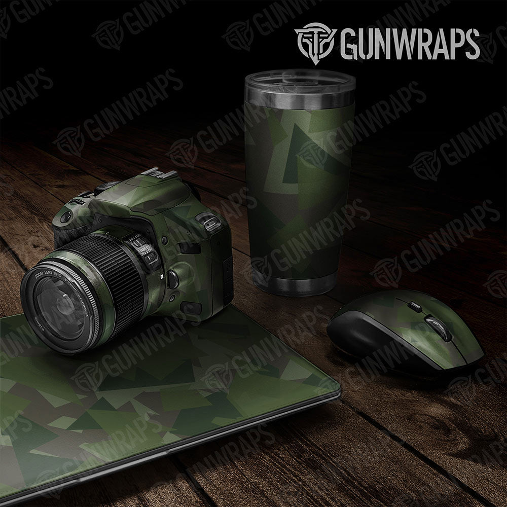 Universal Sheet Shattered Gear Skin Vinyl Wrap Shattered Army Dark Green Gear Skin Vinyl Wrap