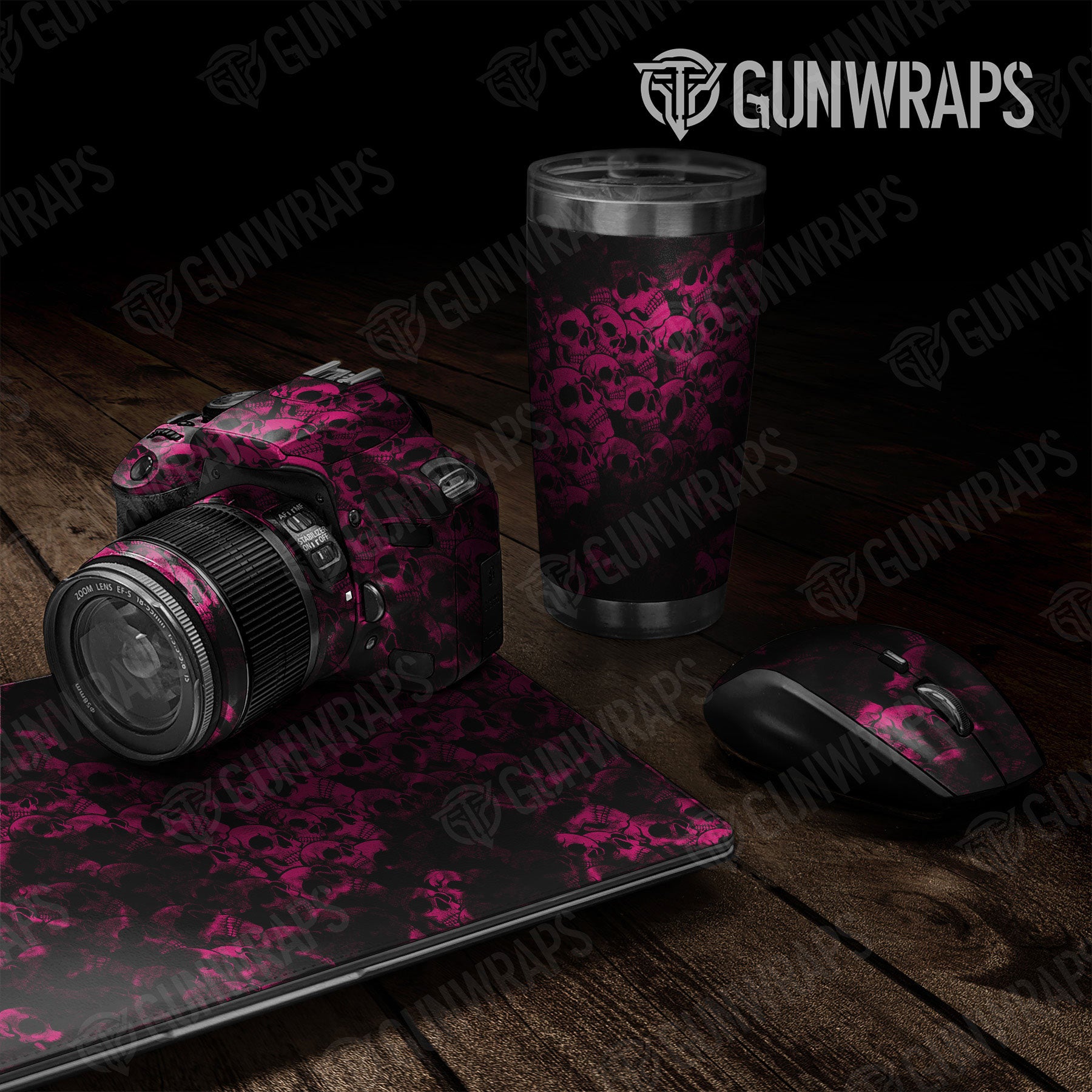 Universal Sheet Skull Gear Skin Vinyl Wrap Skull Magenta Gear Skin Vinyl Wrap