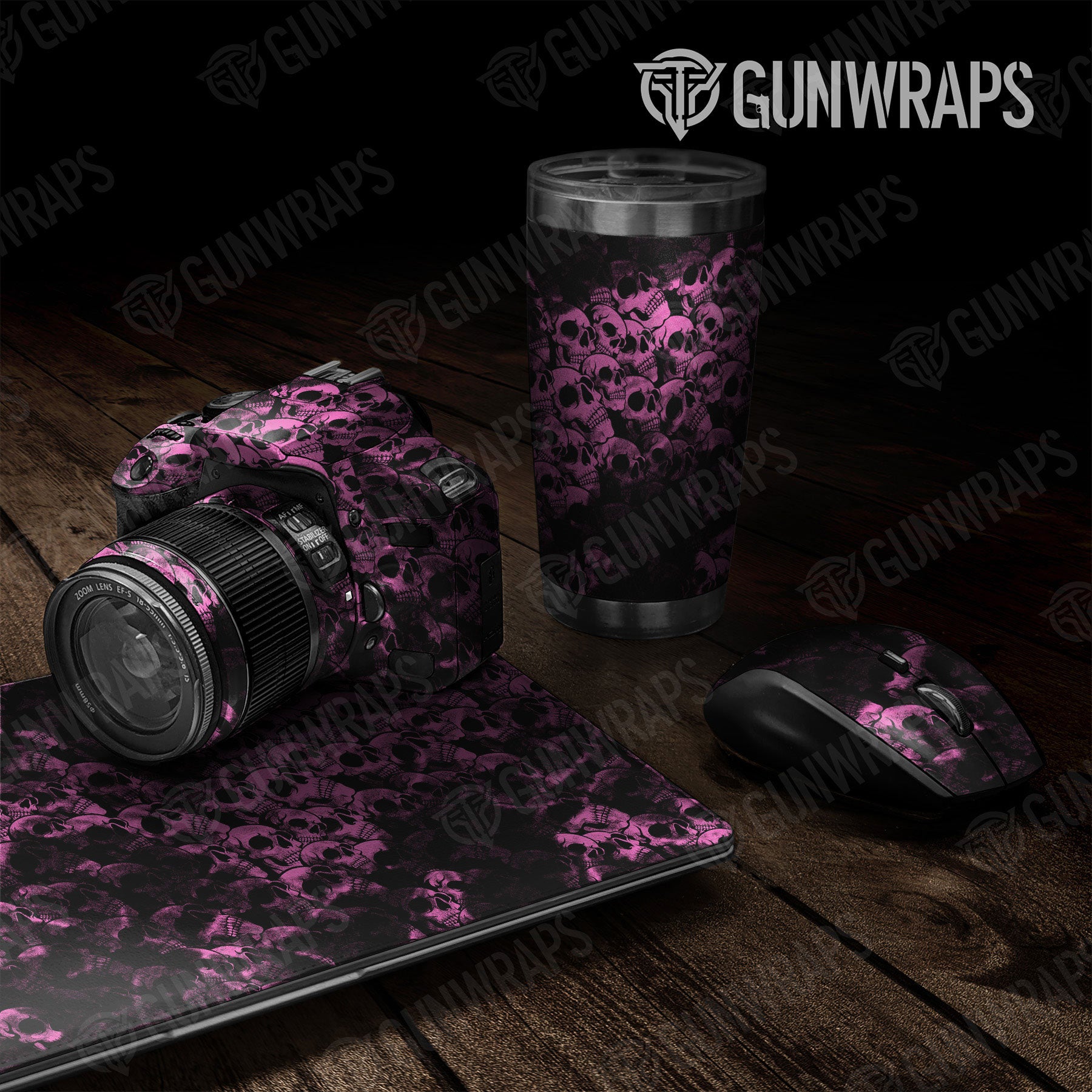 Universal Sheet Skull Gear Skin Vinyl Wrap Skull Pink Gear Skin Vinyl Wrap