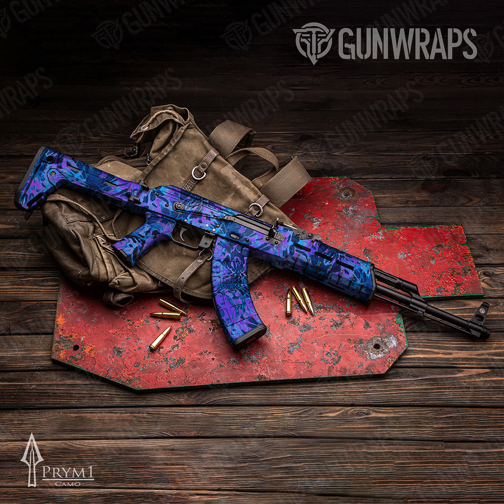 AK-47 Prym1 Camo Purple Tang Gun Skin Vinyl Wrap