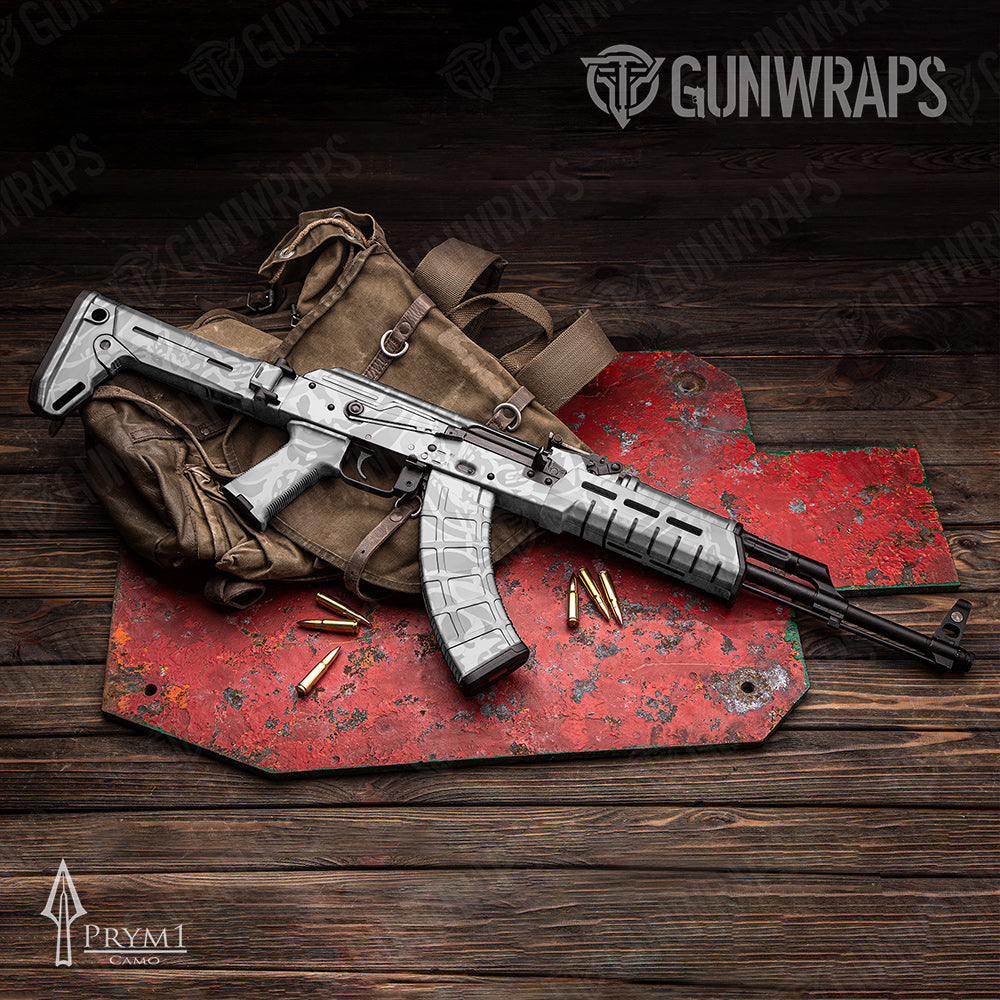 AK-47 Prym1 OS White Gun Skin Vinyl Wrap