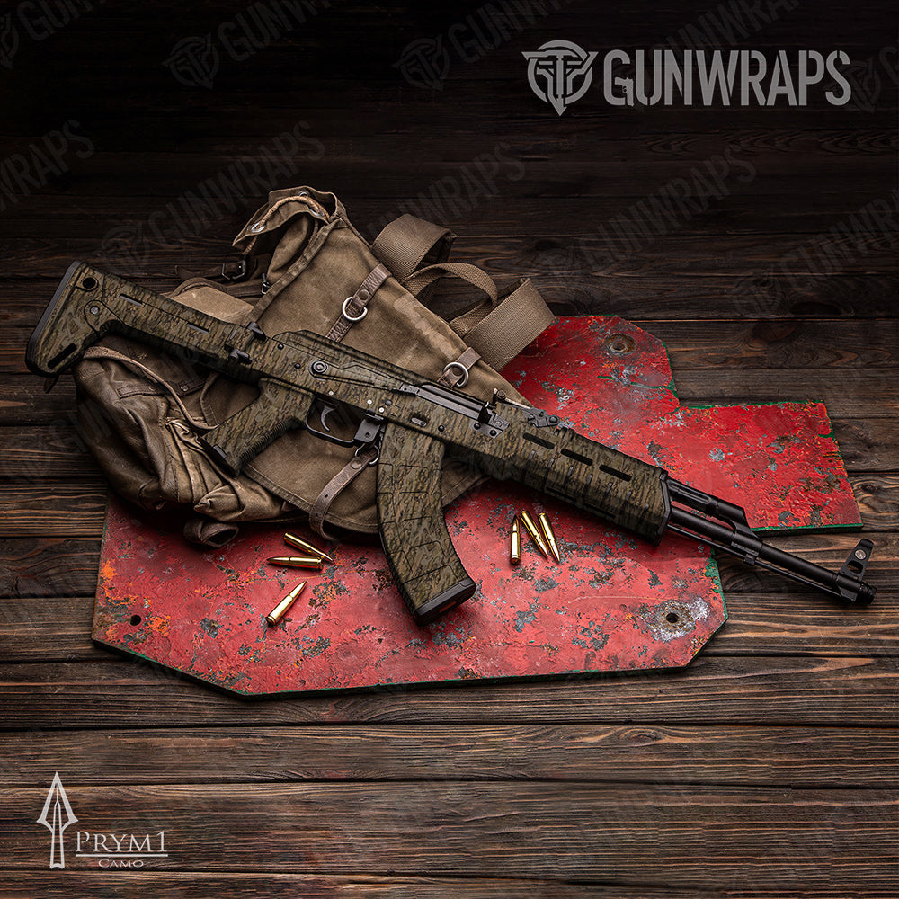 AK-47 Prym1 Timber Hole Prym1 Timber Hole Brown Gun Skin Vinyl Wrap