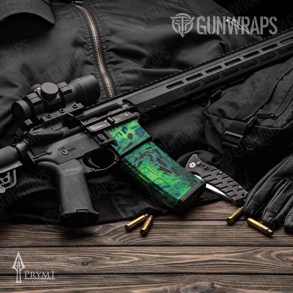 AR-15 Mag Prym1 Camo Dorado Gun Skin Vinyl Wrap