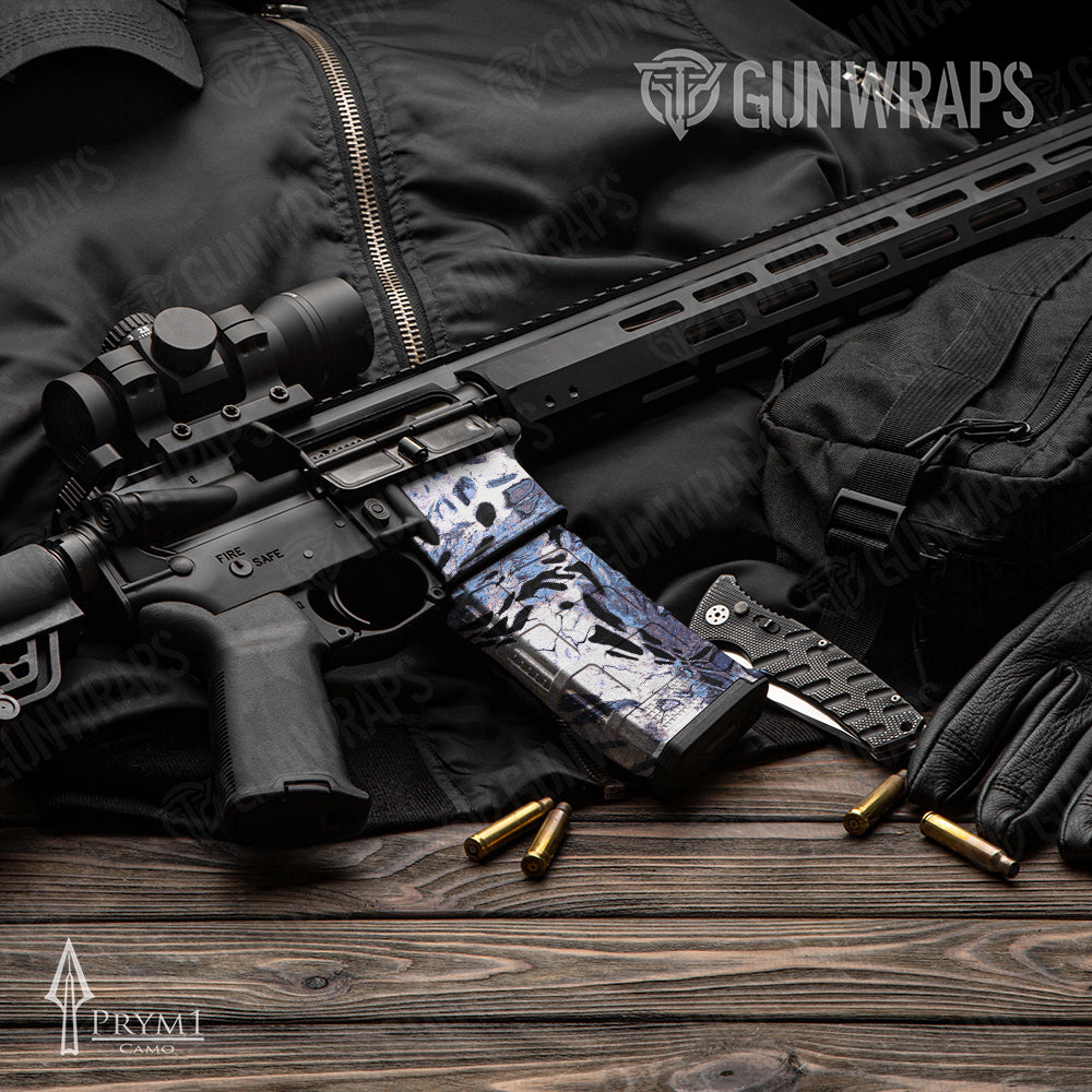 AR-15 Mag Prym1 Camo Sleet Gun Skin Vinyl Wrap