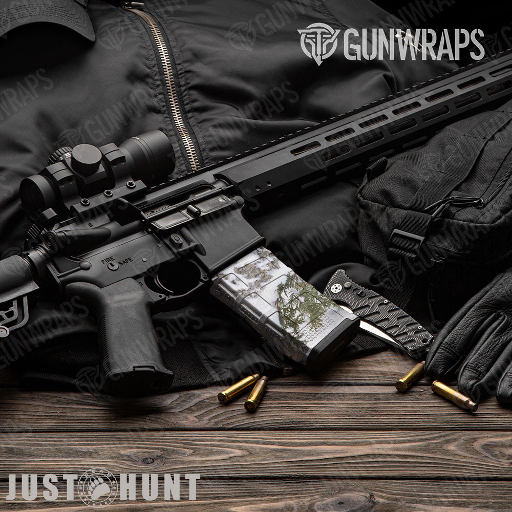 Just Hunt Great White North AR-15 Mag Gun Skin Vinyl Wrap