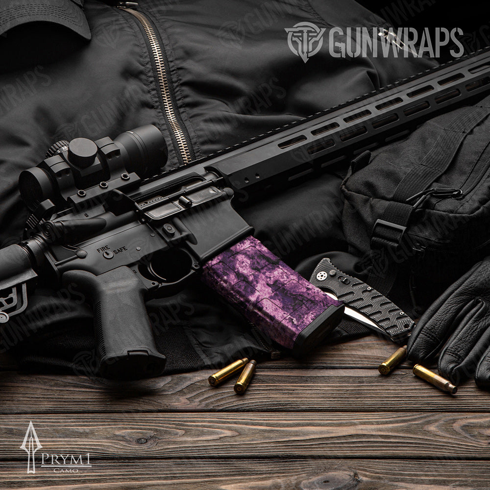 AR-15 Mag Prym1 Boulder Coral Gun Skin Vinyl Wrap