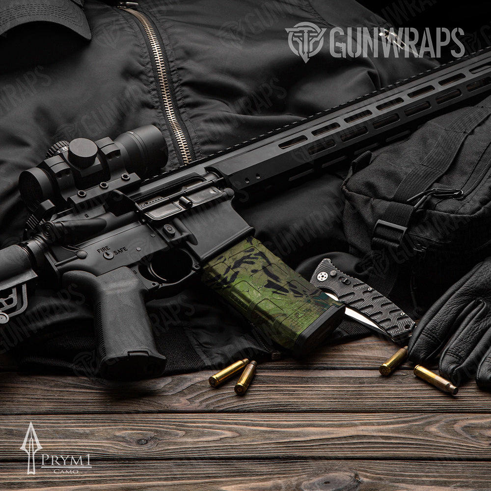 AR-15 Mag Prym1 Camo Jungle Gun Skin Vinyl Wrap