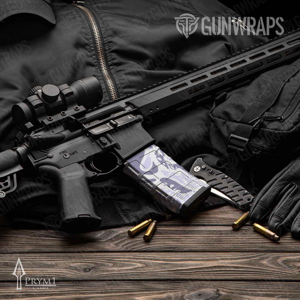 AR-15 Mag Prym1 OS Lavendar Gun Skin Vinyl Wrap