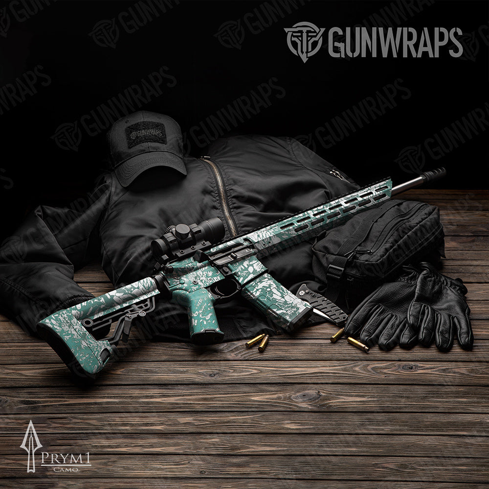 AR-15 Prym1 Camo Bali Gun Skin Vinyl Wrap