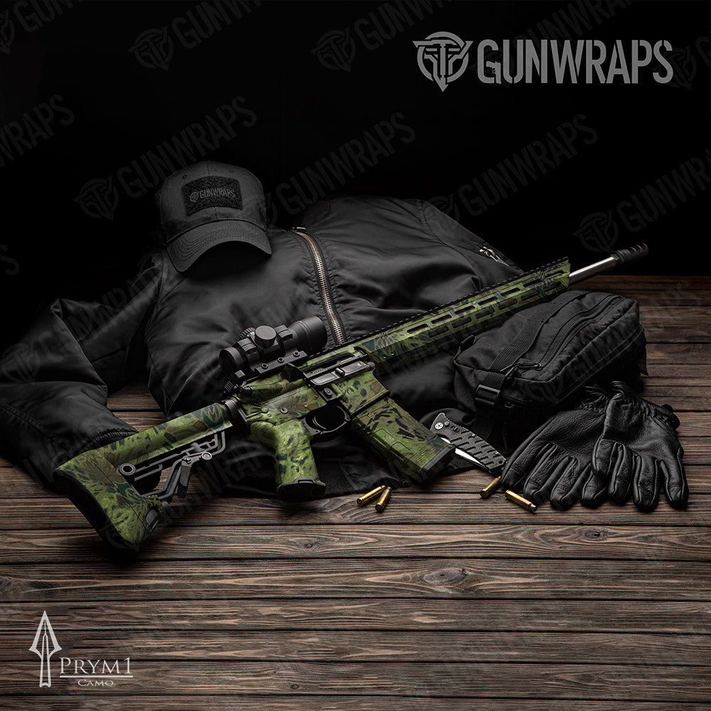 AR-15 Prym1 Camo Jungle Gun Skin Vinyl Wrap