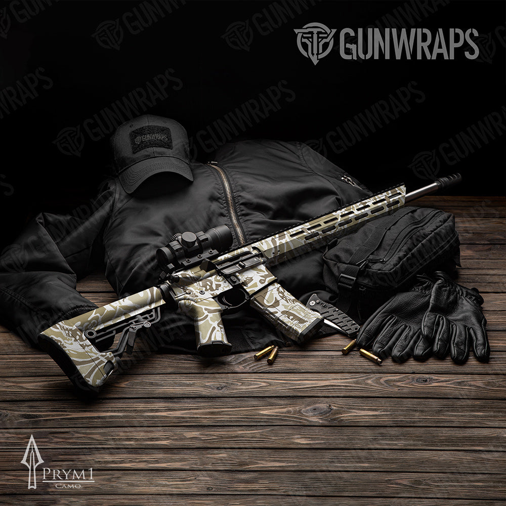 AR-15 Prym1 OS Brown Gun Skin Vinyl Wrap