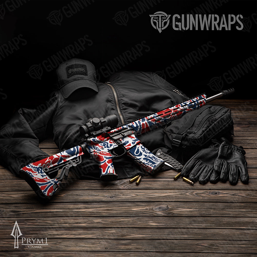 AR-15 Prym1 OS Patriot Gun Skin Vinyl Wrap