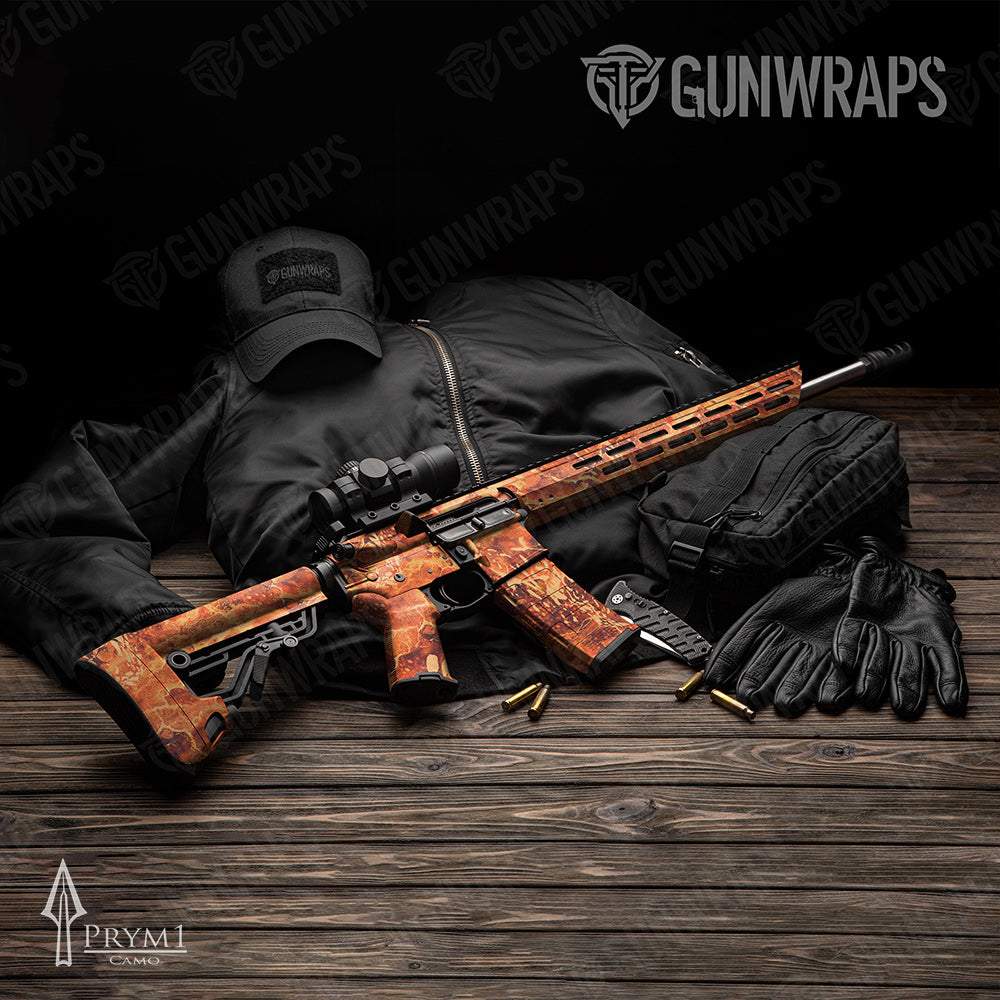 AR-15 Prym1 Stream Blaze Gun Skin Vinyl Wrap
