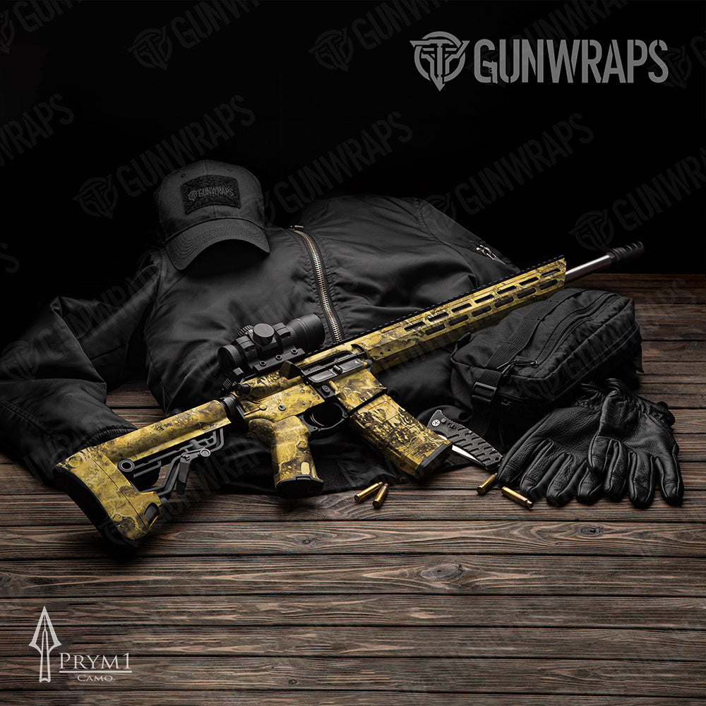 AR-15 Prym1 Stream Ocre Gun Skin Vinyl Wrap