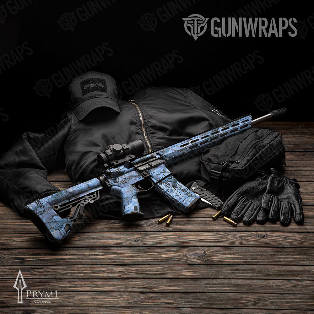 AR-15 Prym1 Stream Sky Gun Skin Vinyl Wrap