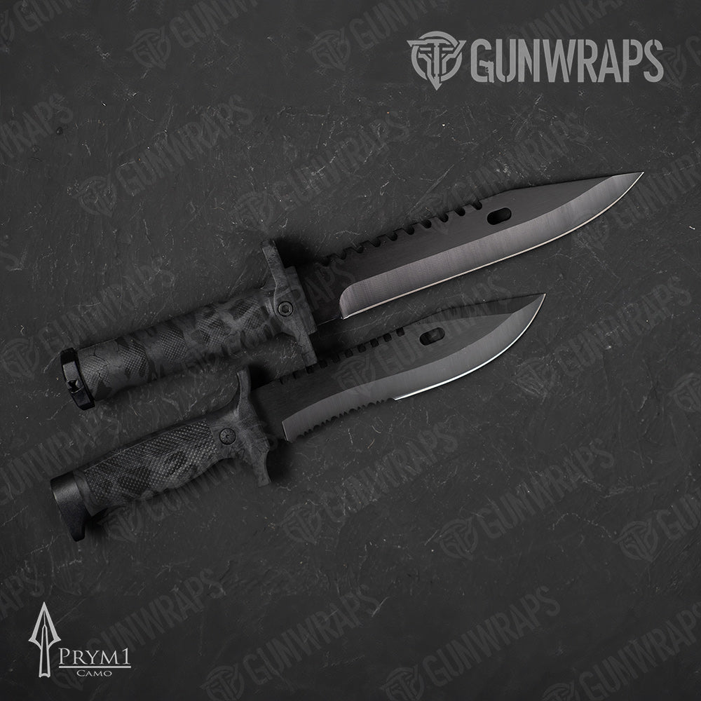 Knife Prym1 Camo Black Out Gun Skin Vinyl Wrap