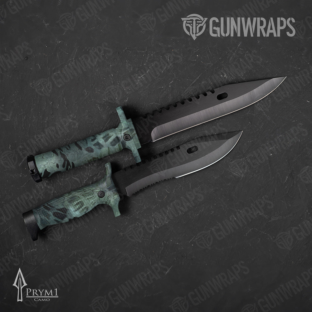 Knife Prym1 Camo Blue Haze Gun Skin Vinyl Wrap