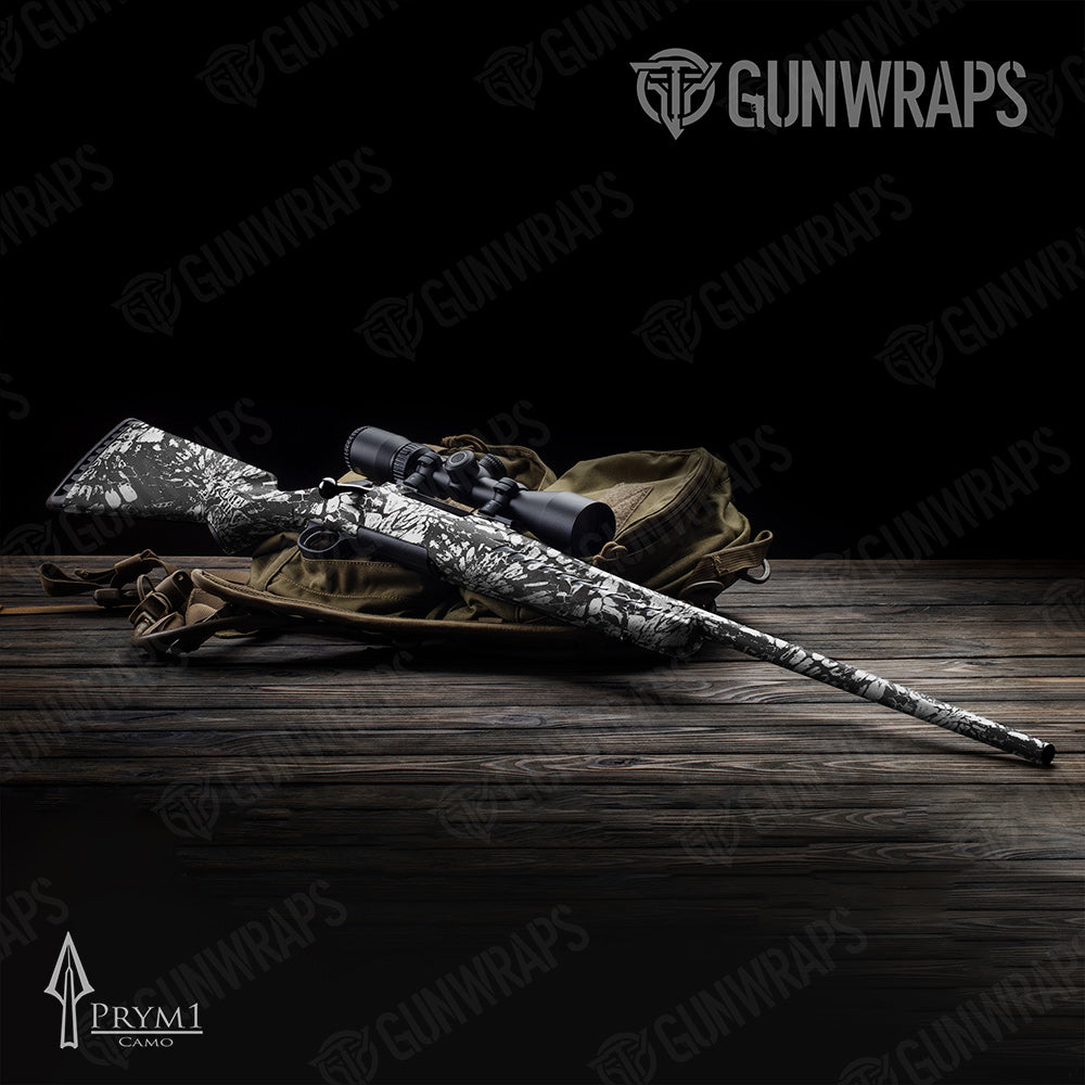 Rifle Prym1 Camo Black Ice Gun Skin Vinyl Wrap