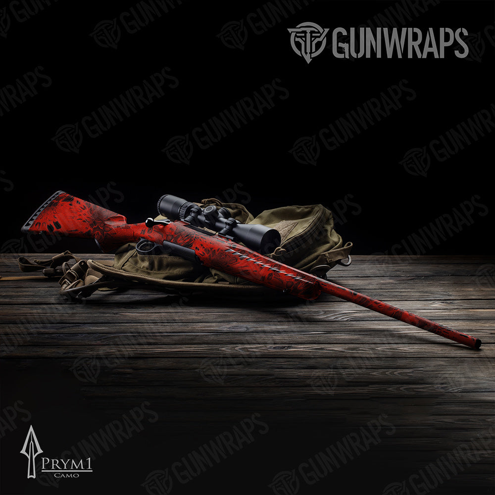 Rifle Prym1 Camo Red Hunt Gun Skin Vinyl Wrap