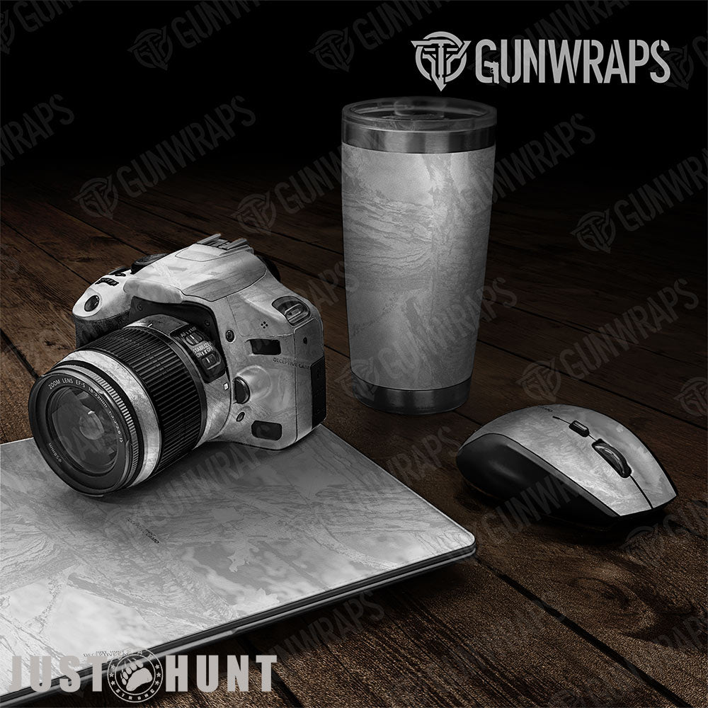 Just Hunt Deceptive Camo Whitened Gun Skin Vinyl Wrap