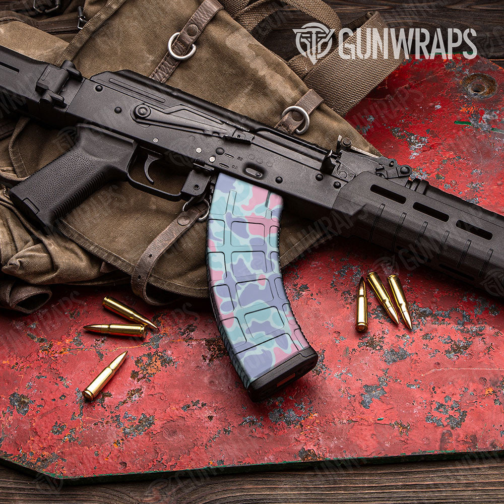 Old School Duck Cotton Candy Gun Skin Vinyl Wrap
