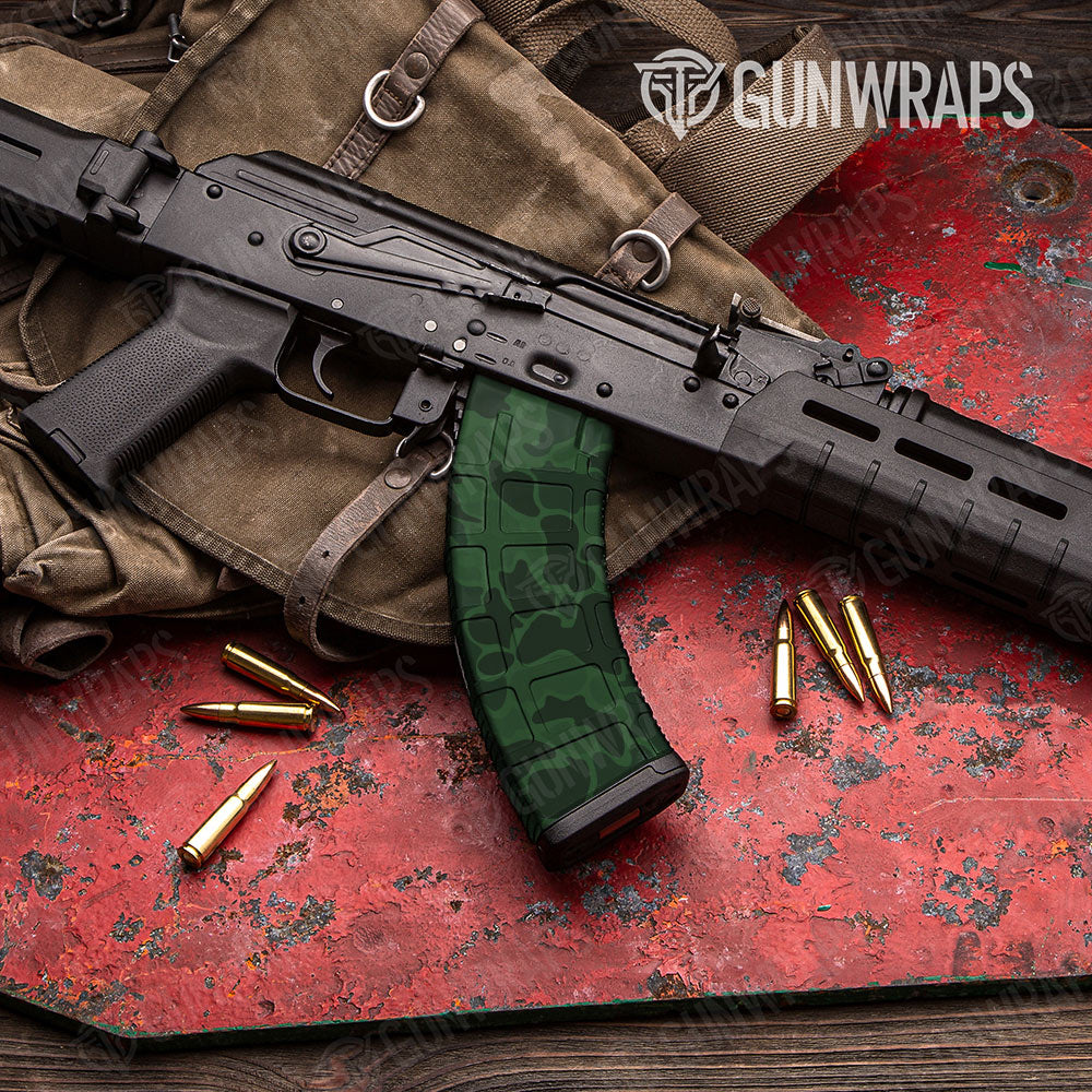Old School Duck Elite Green Gun Skin Vinyl Wrap