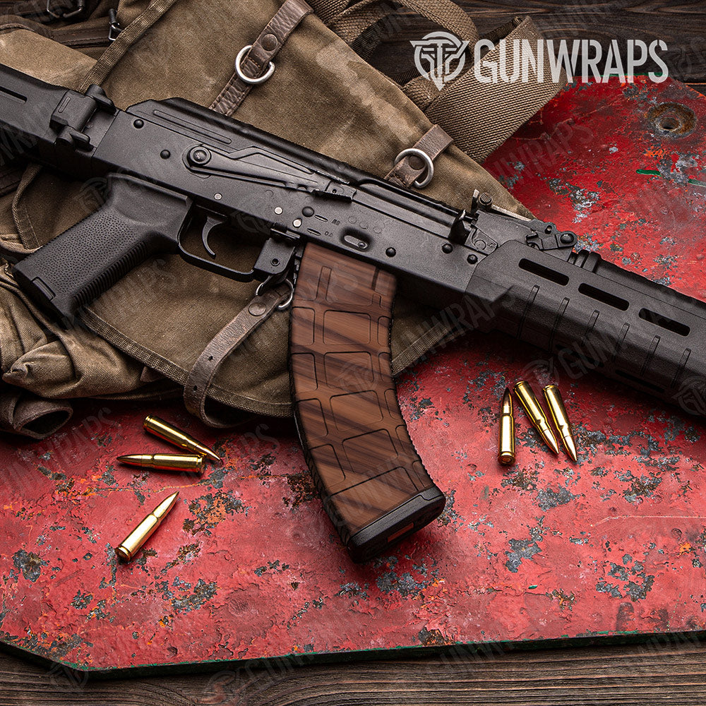 Woodgrain Berlin Gun Skin Vinyl Wrap