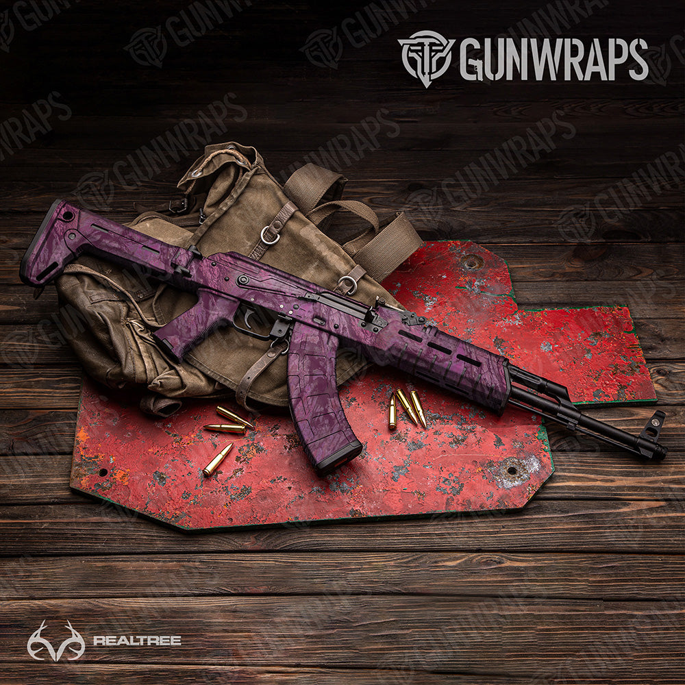 AK-47 Realtree Aspect Cranberry Camo Gun Skin Vinyl Wrap