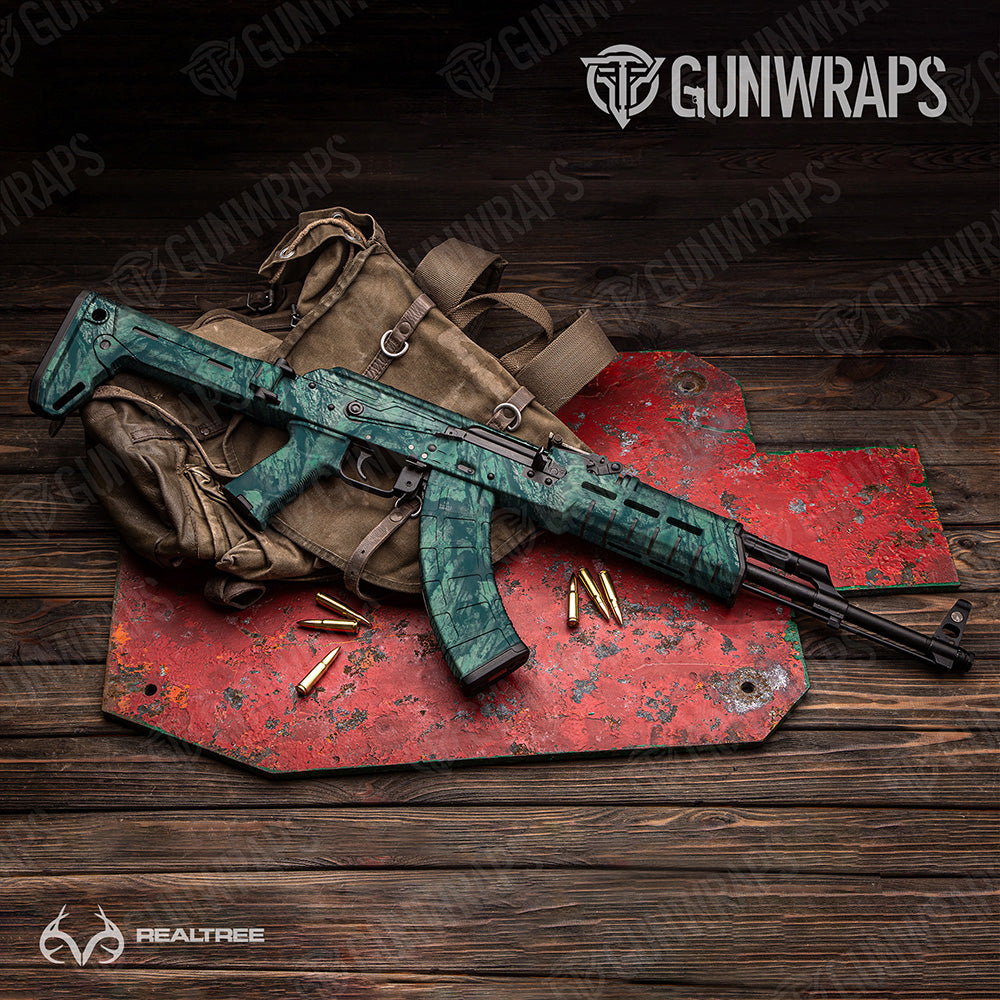 AK-47 Realtree Aspect Sea Foam Camo Gun Skin Vinyl Wrap