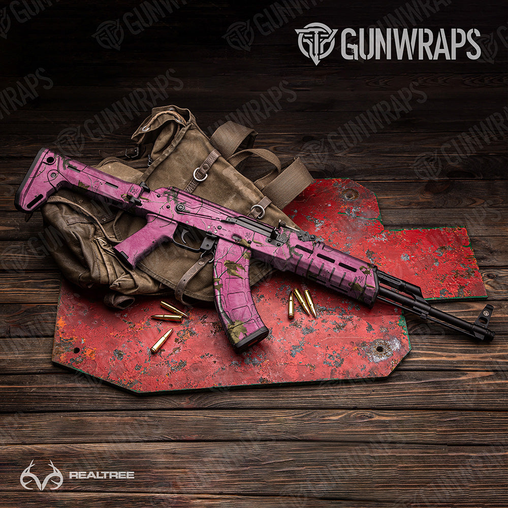 AK-47 Realtree XTRA Colors Pink Camo Gun Skin Vinyl Wrap