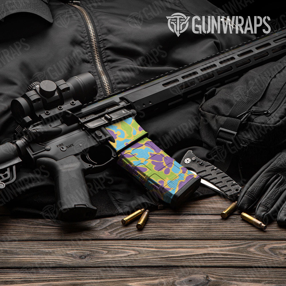 Old School Duck Carnival AR-15 Mag & Mag Well Gun Skin Vinyl Wrap