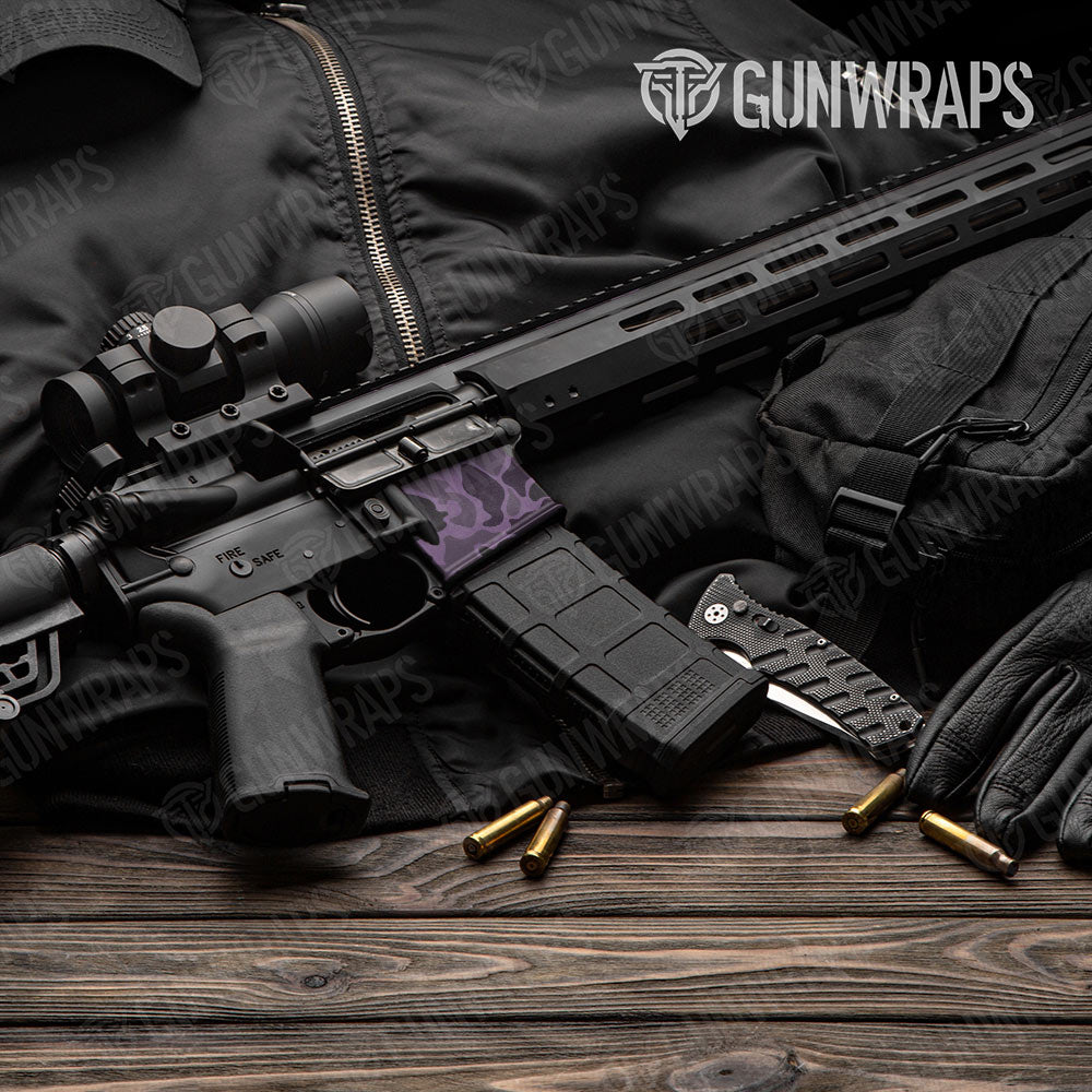 Old School Duck Darkwing AR-15 Mag Well Gun Skin Vinyl Wrap