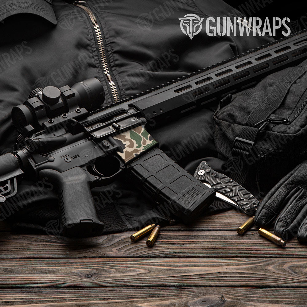 Old School Duck Woodland AR-15 Mag Well Gun Skin Vinyl Wrap