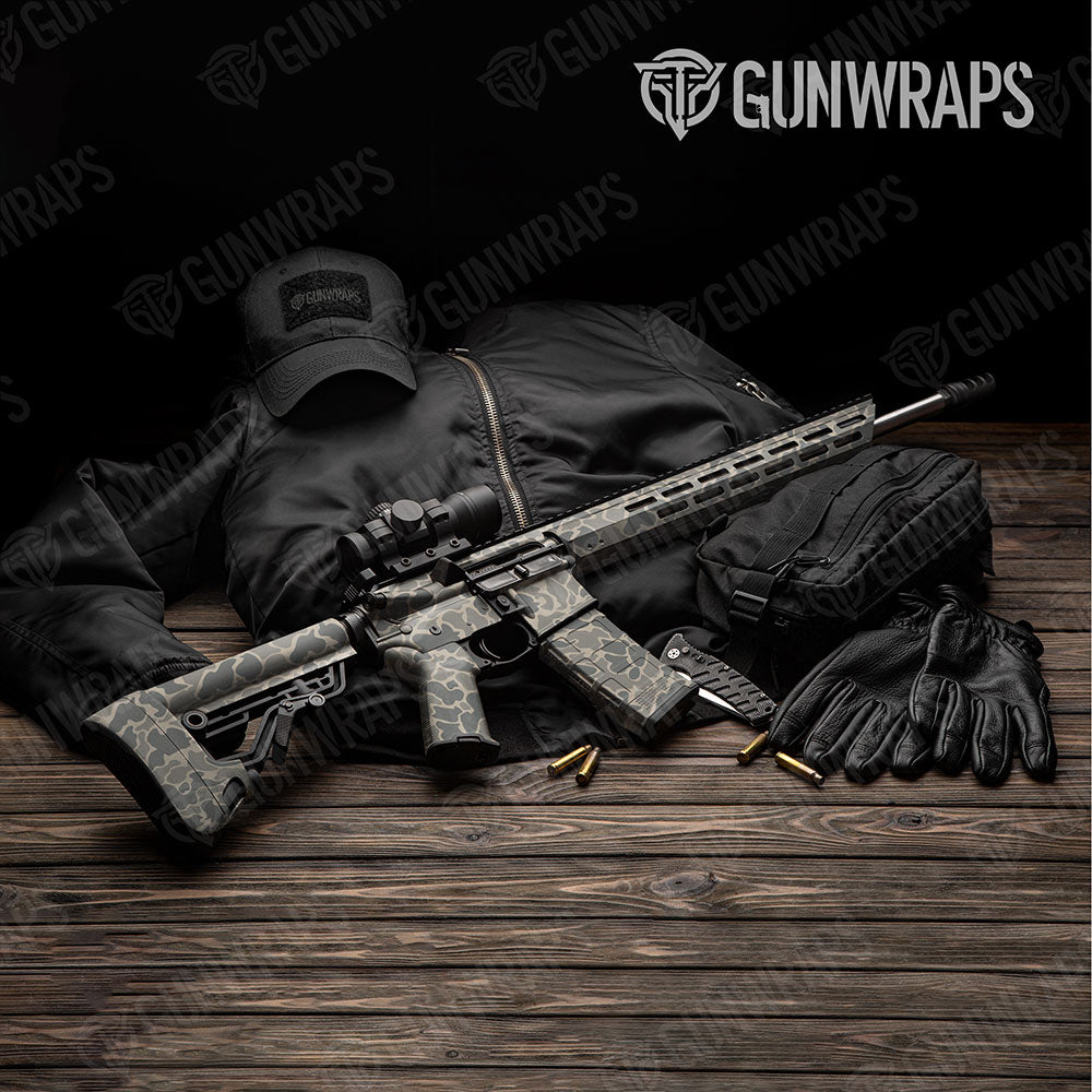 Old School Duck Army Gun Skin Vinyl Wrap