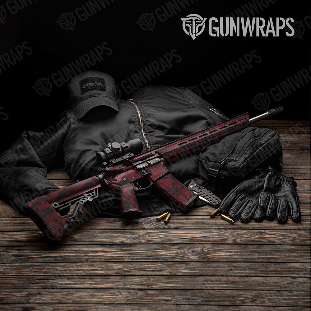 Old School Duck Vampire Red Gun Skin Vinyl Wrap