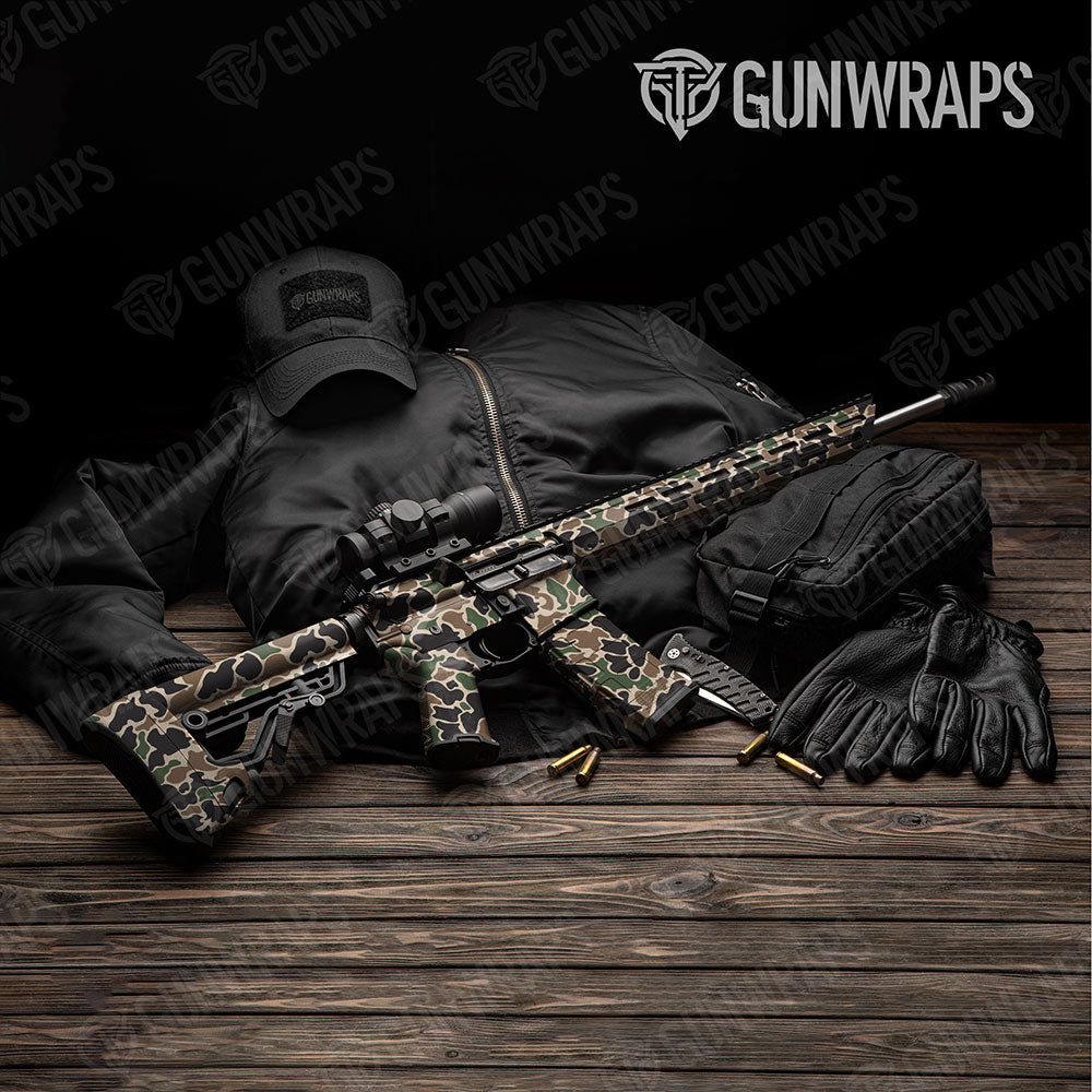 Old School Duck Woodland Gun Skin Vinyl Wrap