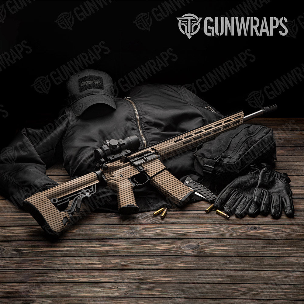 Woodgrain Tokyo Gun Skin Vinyl Wrap