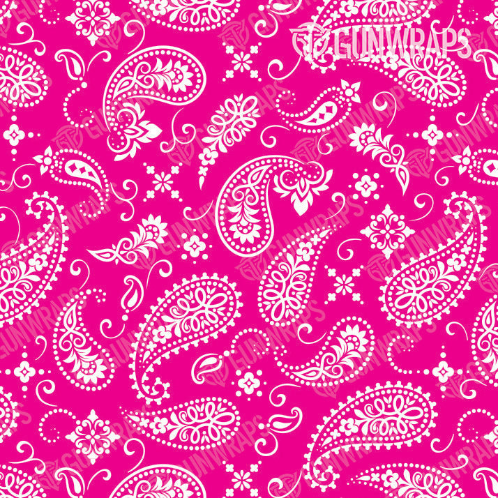Universal Sheet Bandana Magenta & White Gun Skin Pattern
