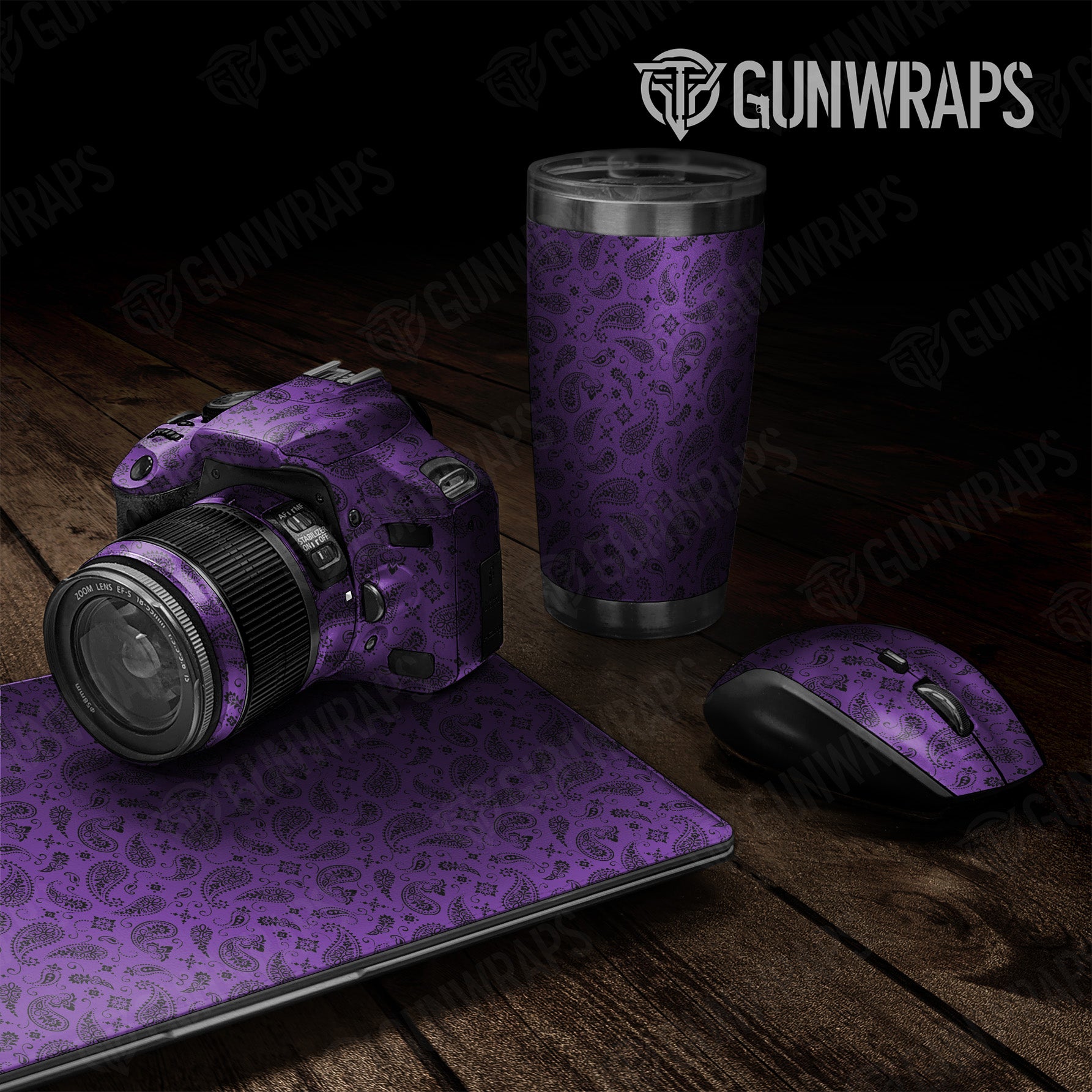 Bandana Purple Black Universal Sheet