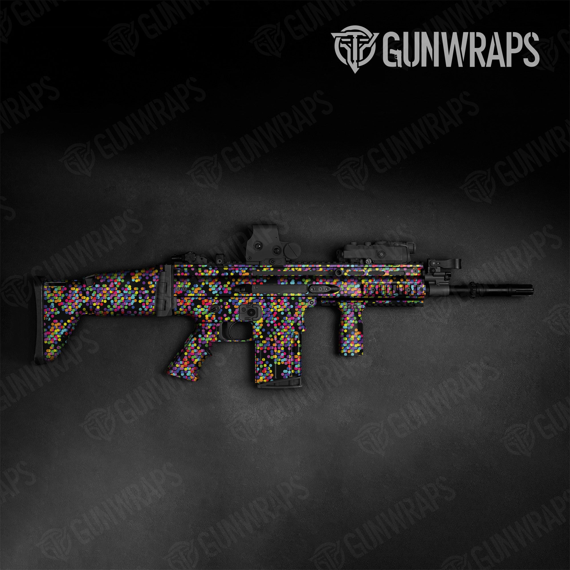 Tactical Eclipse Camo Multicolor Gun Skin Pattern