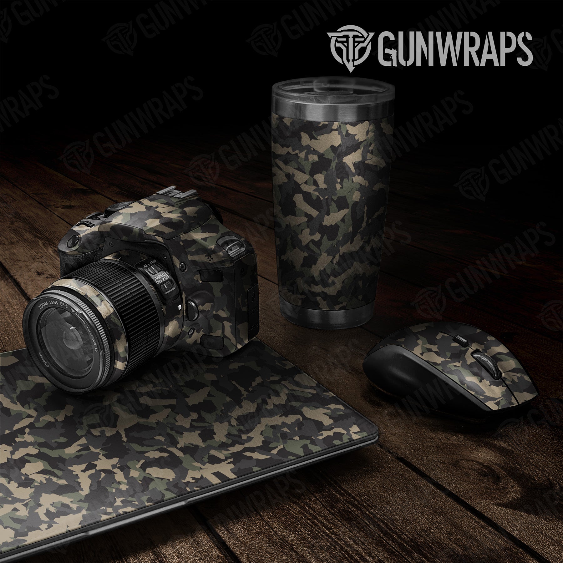 Erratic Militant Charcoal Camo Universal Sheet