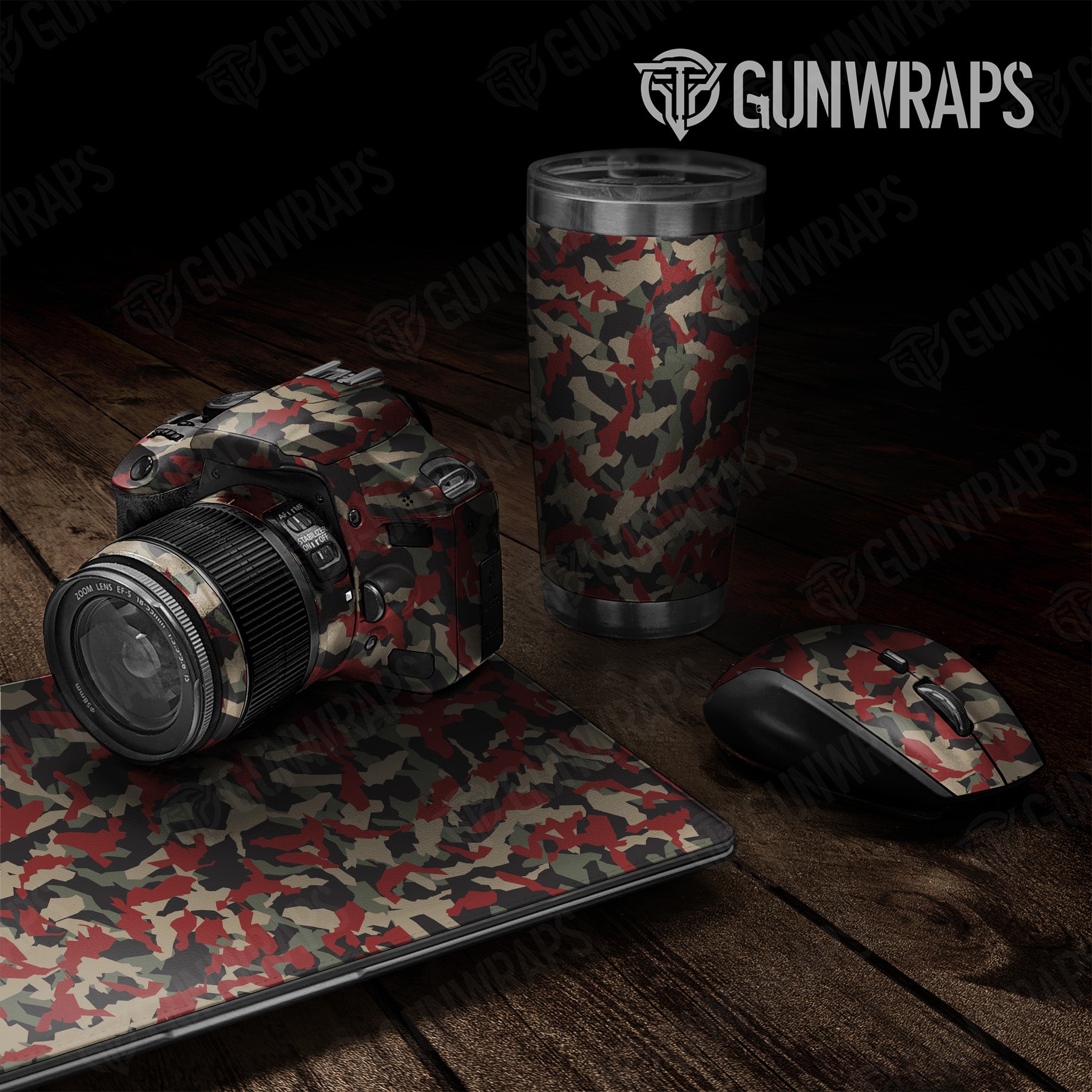 Erratic Militant Red Camo Universal Sheet