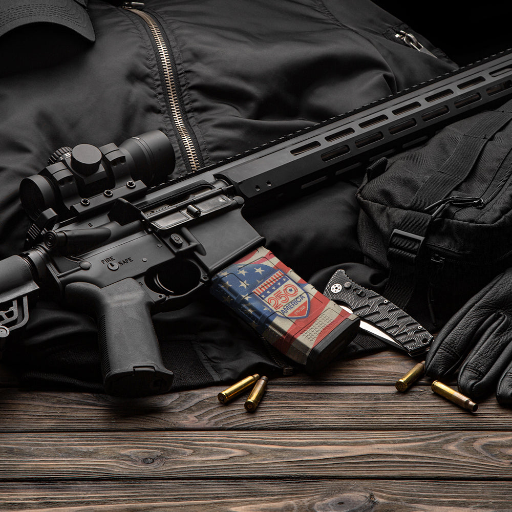 AR-15 Mag America 250 Gun Skin Vinyl Wrap