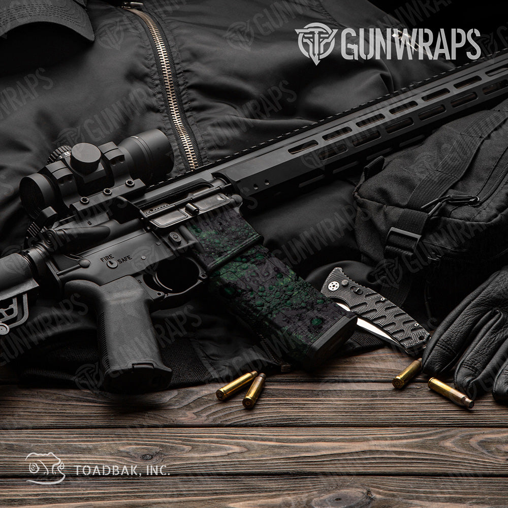 AR 15 Mag & Mag Well Toadaflage Graveyard Camo Gun Skin Vinyl Wrap