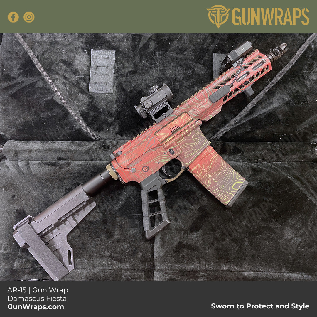 damascus ar15 wrap