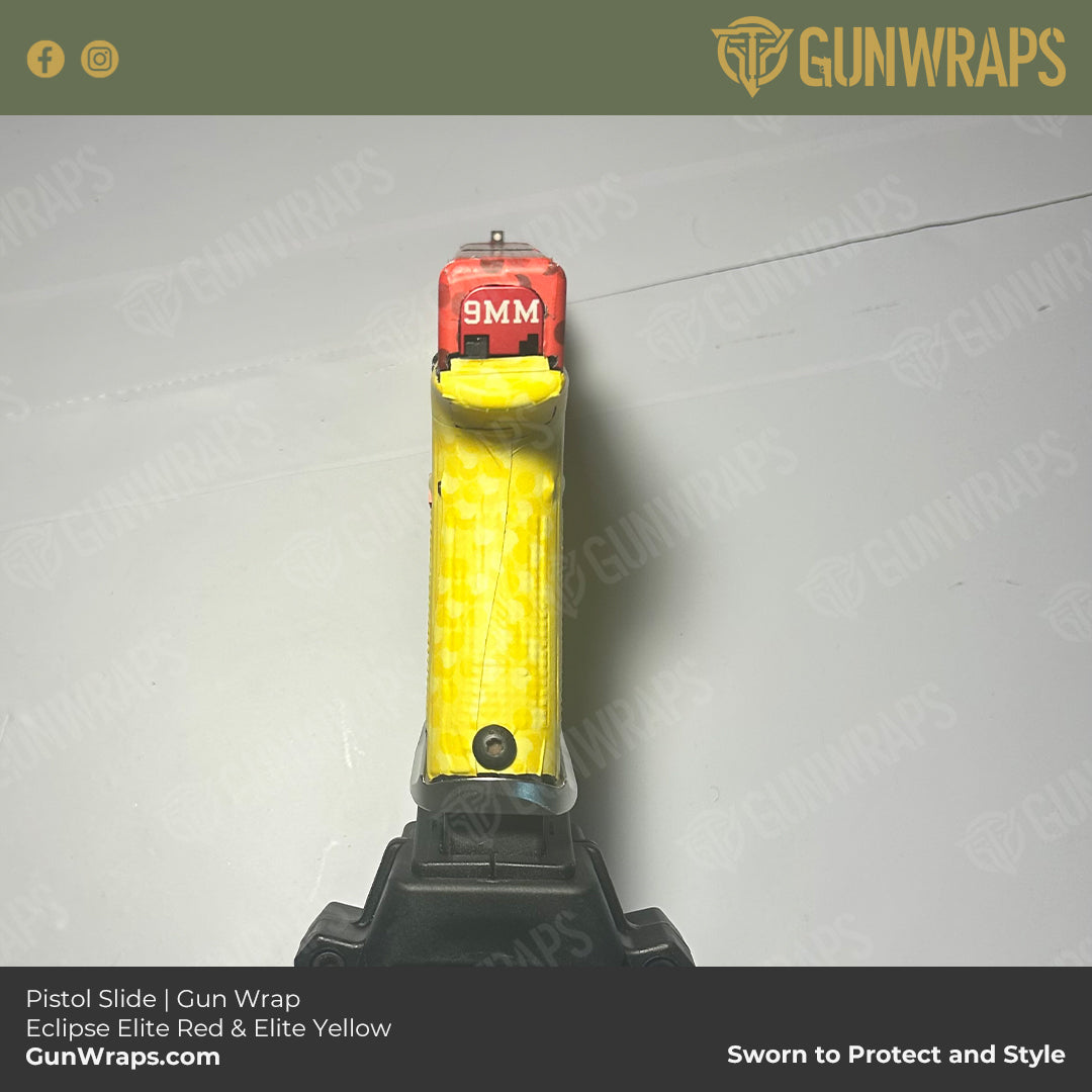 red pistol slide skin