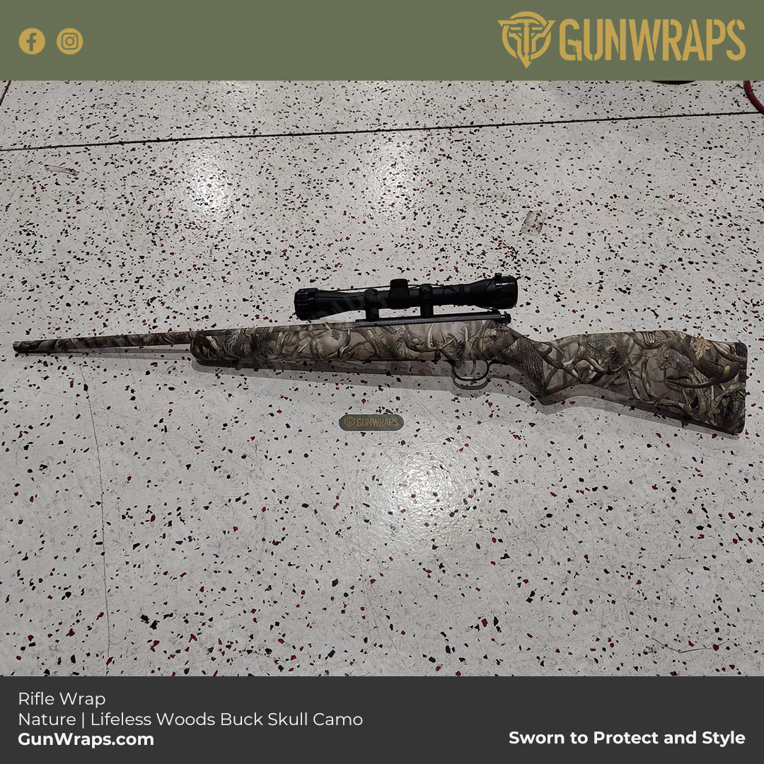 nature camo rifle wrap