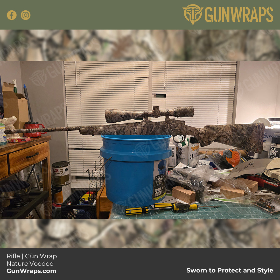 voodoo nature camo hunting rifle wrap