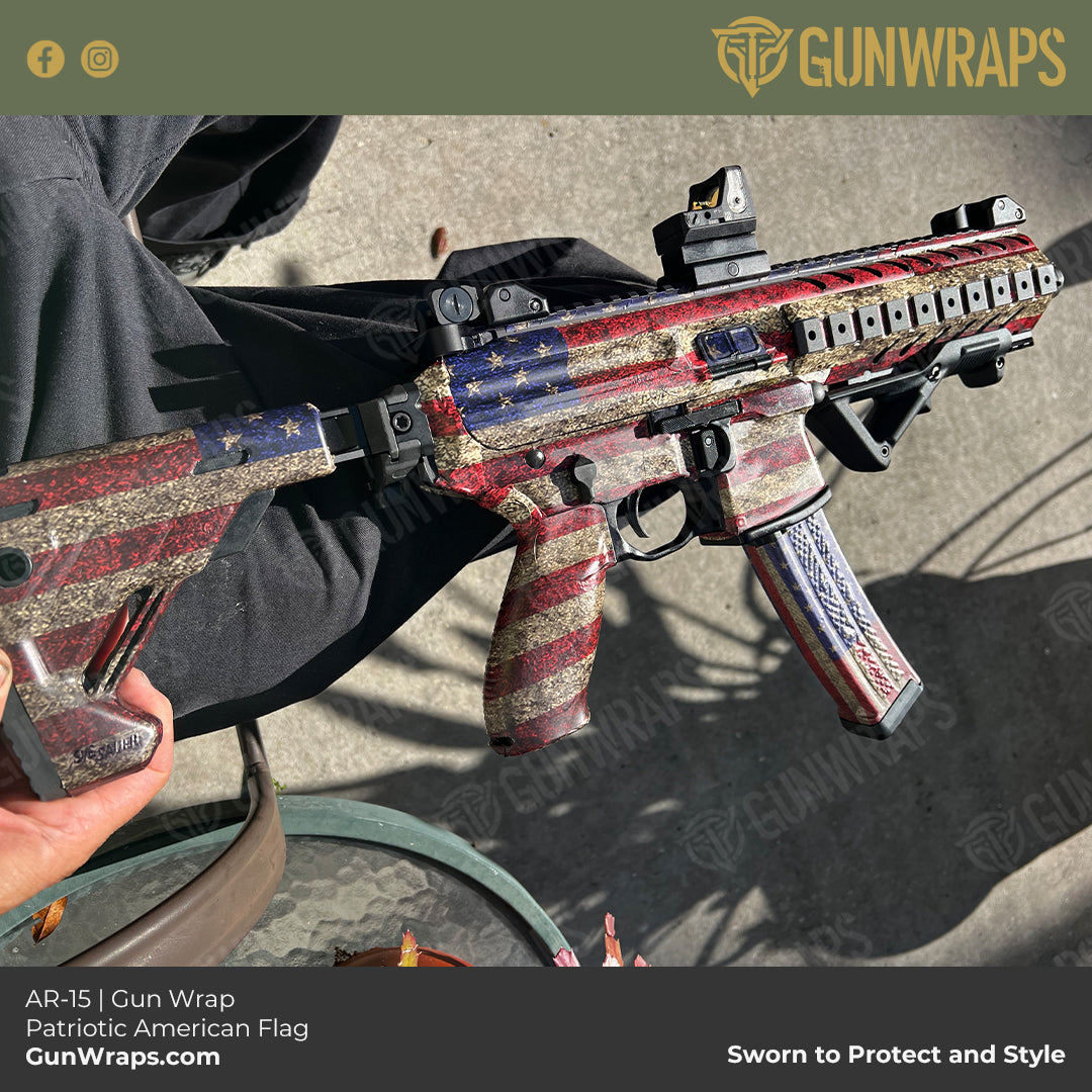 patriotic ar15 wrap